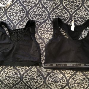 Two Xl sports bra , black